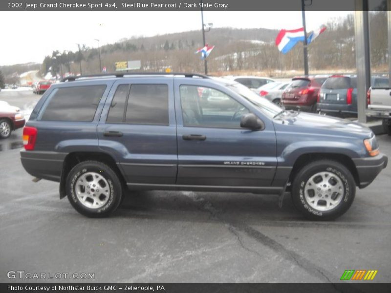 Steel Blue Pearlcoat / Dark Slate Gray 2002 Jeep Grand Cherokee Sport 4x4