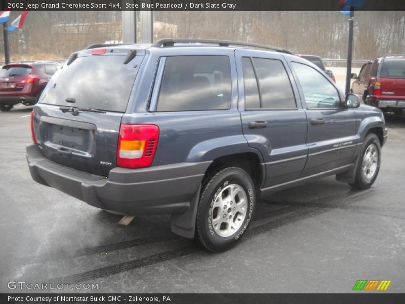 Steel Blue Pearlcoat / Dark Slate Gray 2002 Jeep Grand Cherokee Sport 4x4