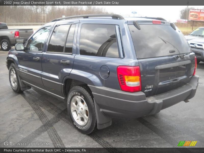 Steel Blue Pearlcoat / Dark Slate Gray 2002 Jeep Grand Cherokee Sport 4x4