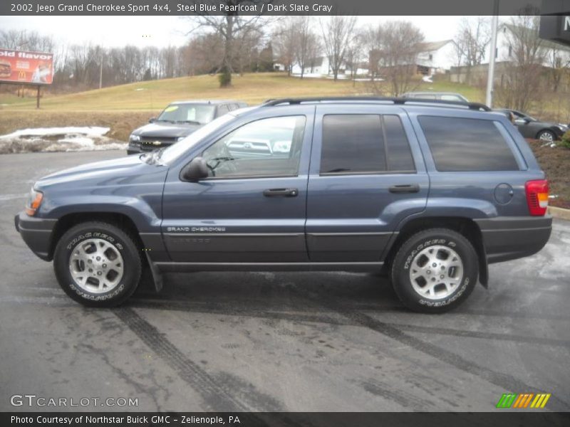 Steel Blue Pearlcoat / Dark Slate Gray 2002 Jeep Grand Cherokee Sport 4x4