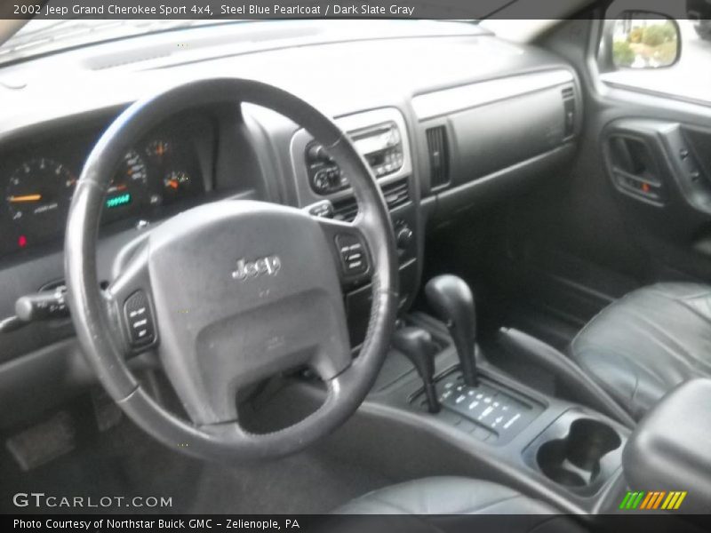 Steel Blue Pearlcoat / Dark Slate Gray 2002 Jeep Grand Cherokee Sport 4x4