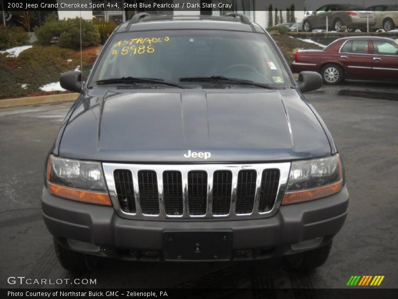 Steel Blue Pearlcoat / Dark Slate Gray 2002 Jeep Grand Cherokee Sport 4x4