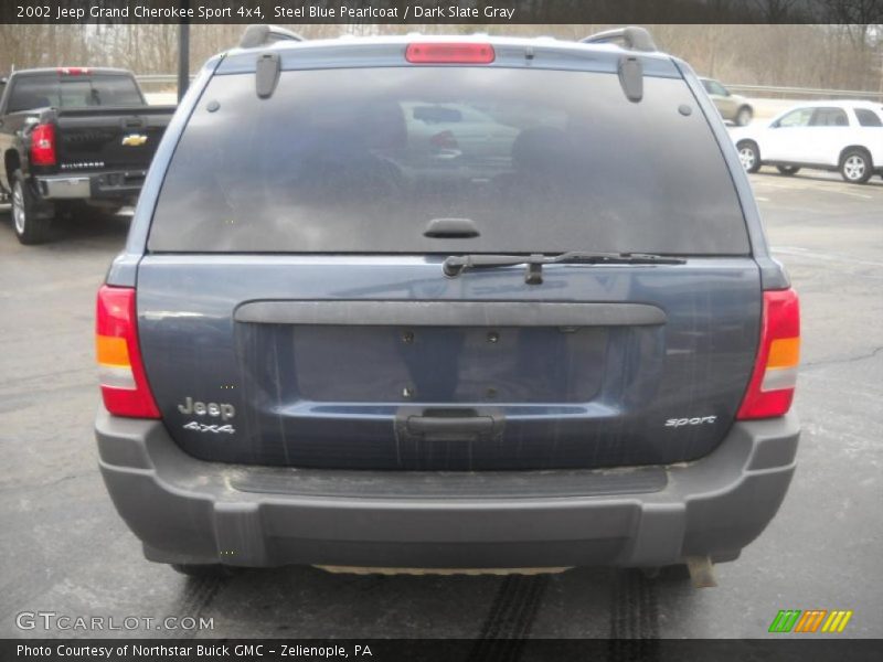 Steel Blue Pearlcoat / Dark Slate Gray 2002 Jeep Grand Cherokee Sport 4x4