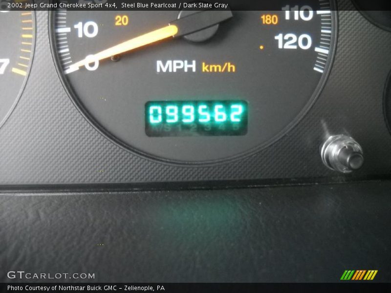 Steel Blue Pearlcoat / Dark Slate Gray 2002 Jeep Grand Cherokee Sport 4x4
