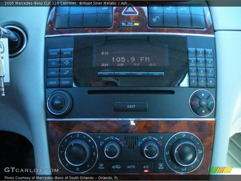 Controls of 2005 CLK 320 Cabriolet
