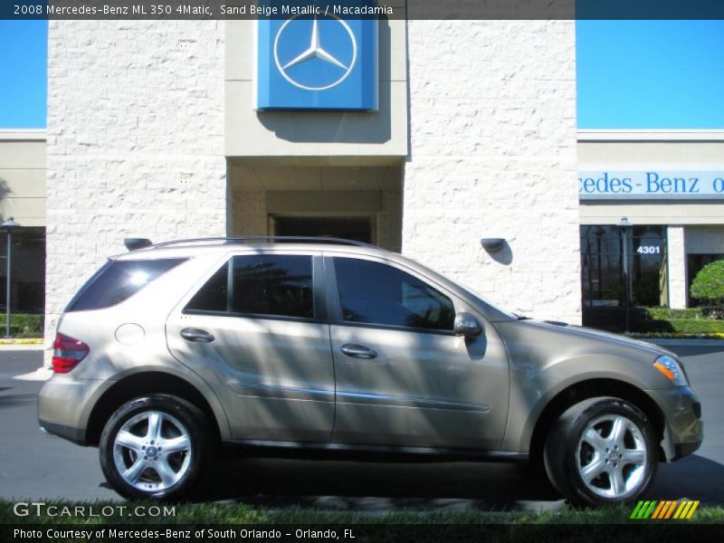 Sand Beige Metallic / Macadamia 2008 Mercedes-Benz ML 350 4Matic