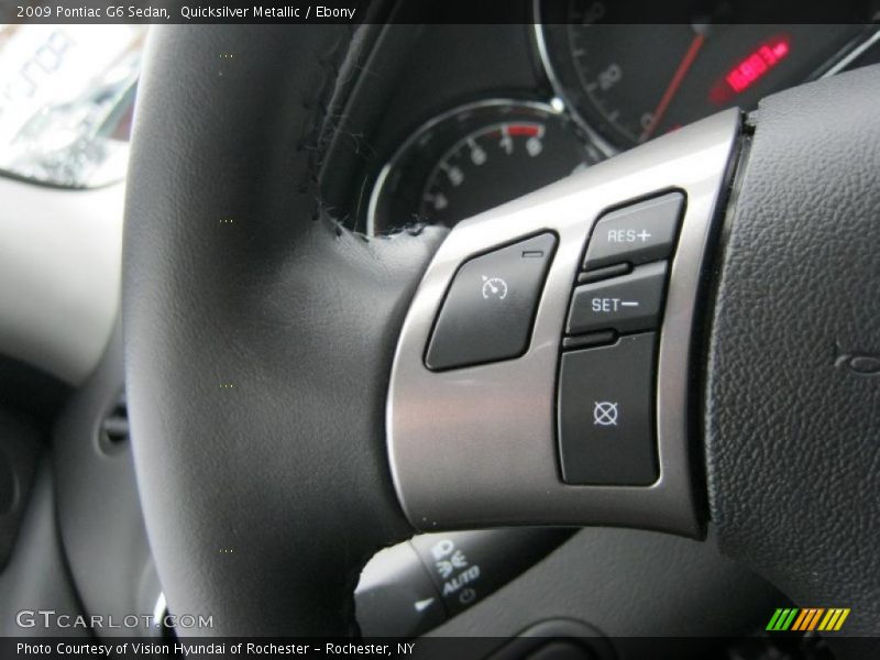 Quicksilver Metallic / Ebony 2009 Pontiac G6 Sedan