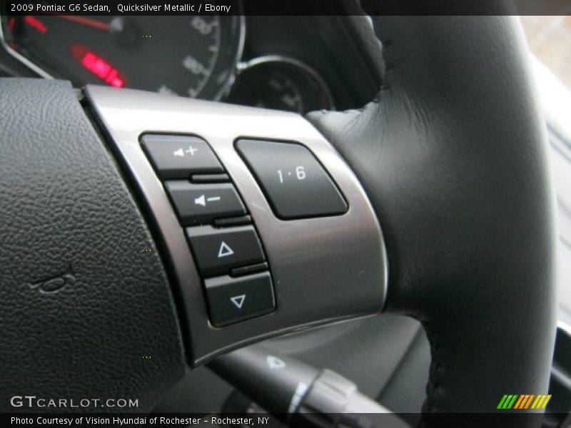 Quicksilver Metallic / Ebony 2009 Pontiac G6 Sedan