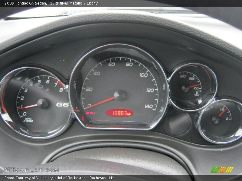 Quicksilver Metallic / Ebony 2009 Pontiac G6 Sedan