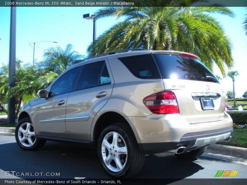 Sand Beige Metallic / Macadamia 2008 Mercedes-Benz ML 350 4Matic