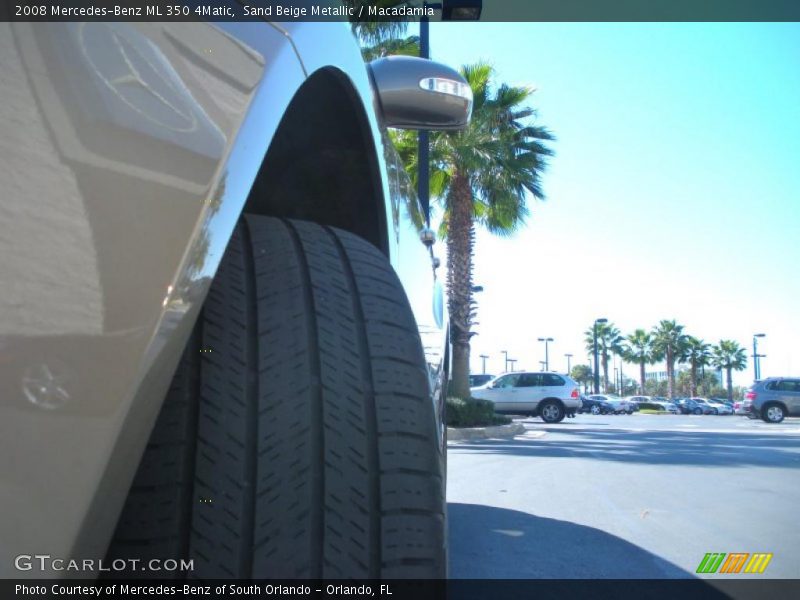 Sand Beige Metallic / Macadamia 2008 Mercedes-Benz ML 350 4Matic
