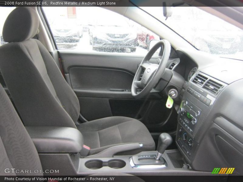 Redfire Metallic / Medium Light Stone 2008 Ford Fusion SE V6