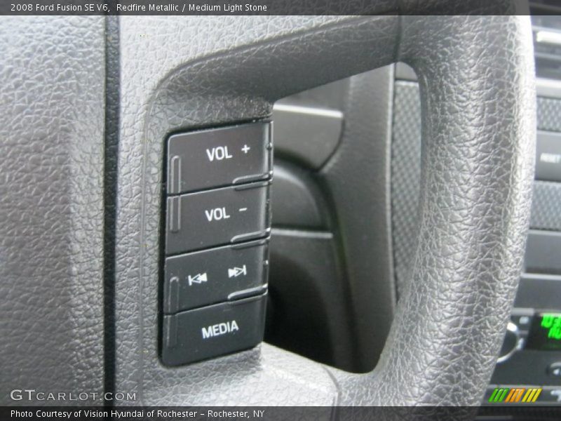 Redfire Metallic / Medium Light Stone 2008 Ford Fusion SE V6