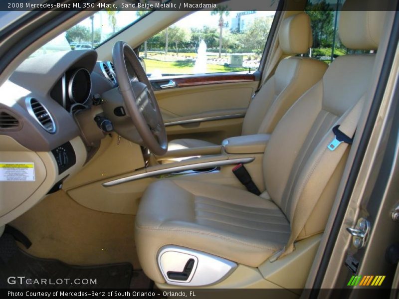 Sand Beige Metallic / Macadamia 2008 Mercedes-Benz ML 350 4Matic