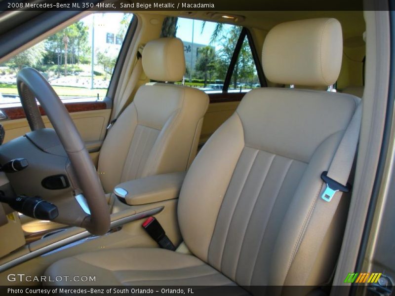 Sand Beige Metallic / Macadamia 2008 Mercedes-Benz ML 350 4Matic