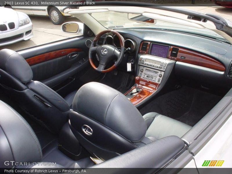 Millennium Silver Metallic / Black 2003 Lexus SC 430