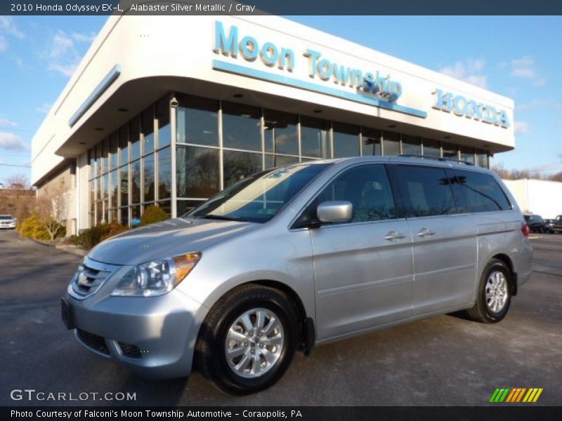 Alabaster Silver Metallic / Gray 2010 Honda Odyssey EX-L