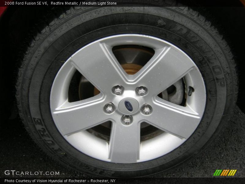 Redfire Metallic / Medium Light Stone 2008 Ford Fusion SE V6