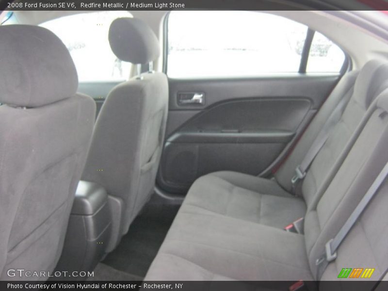 Redfire Metallic / Medium Light Stone 2008 Ford Fusion SE V6