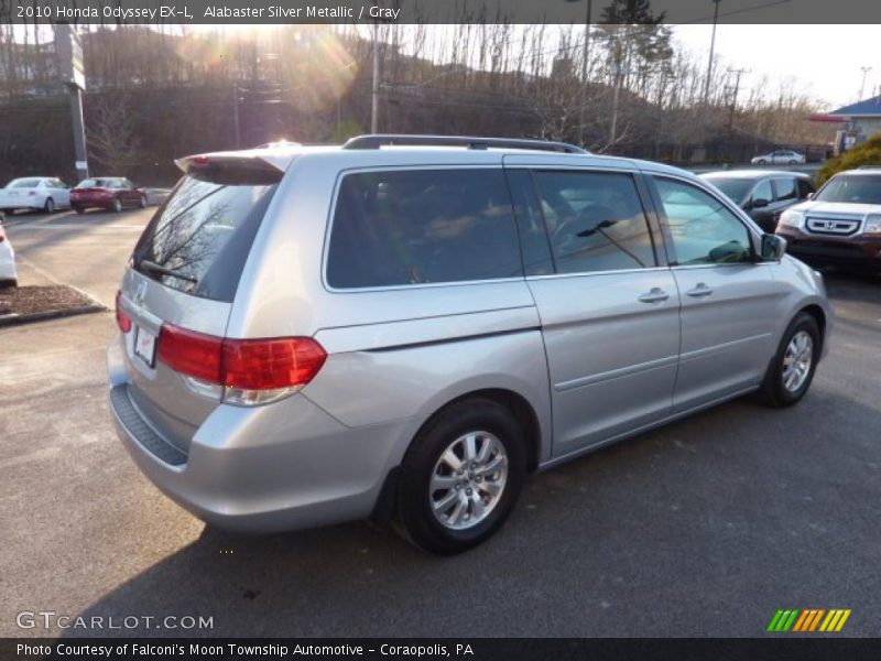 Alabaster Silver Metallic / Gray 2010 Honda Odyssey EX-L