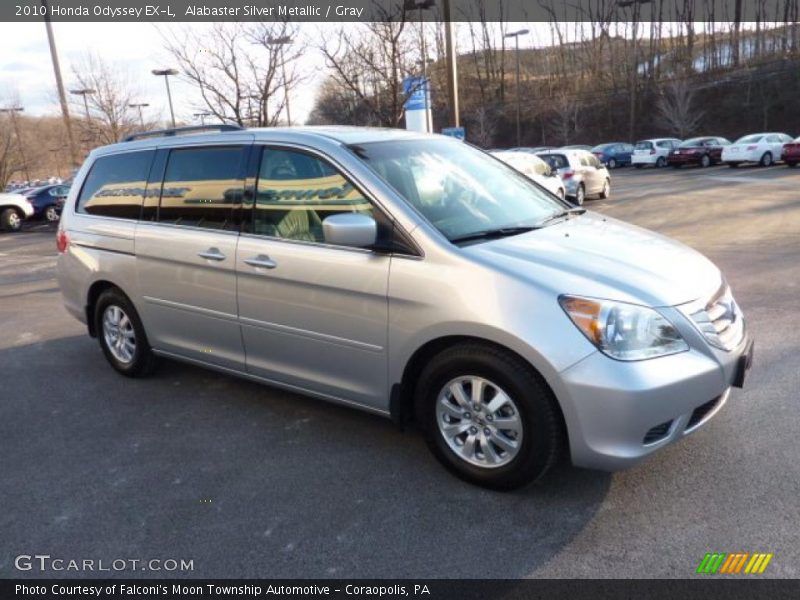 Alabaster Silver Metallic / Gray 2010 Honda Odyssey EX-L