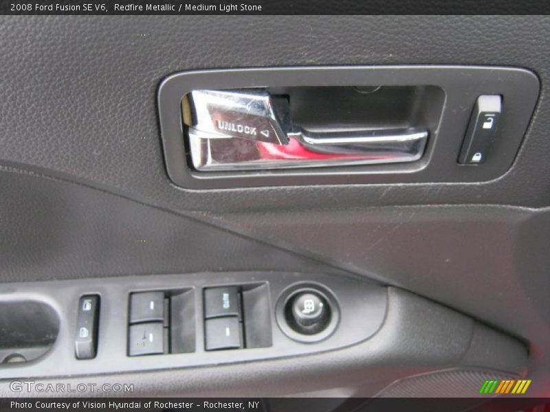 Redfire Metallic / Medium Light Stone 2008 Ford Fusion SE V6