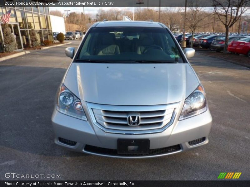 Alabaster Silver Metallic / Gray 2010 Honda Odyssey EX-L