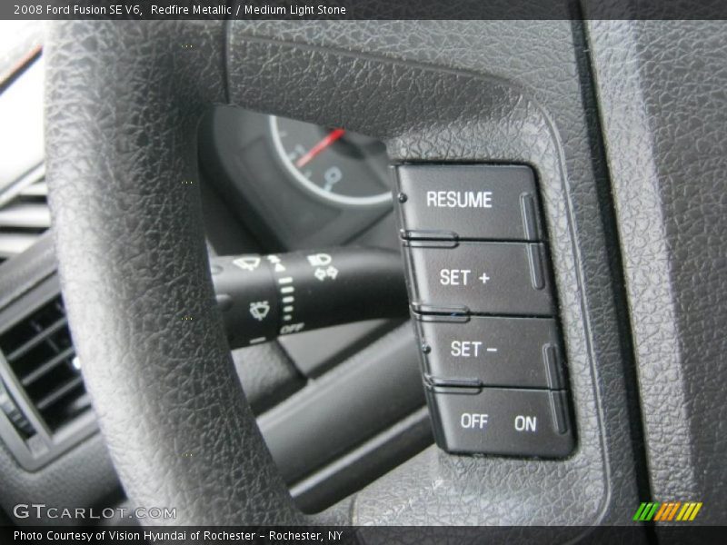 Redfire Metallic / Medium Light Stone 2008 Ford Fusion SE V6