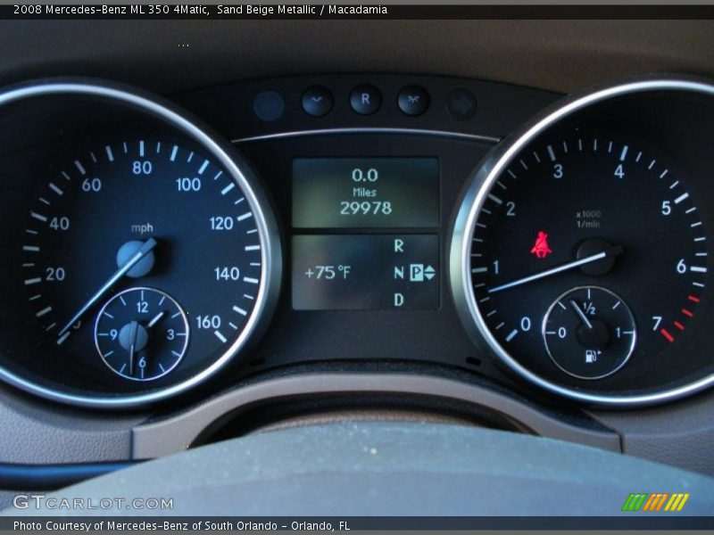 Sand Beige Metallic / Macadamia 2008 Mercedes-Benz ML 350 4Matic