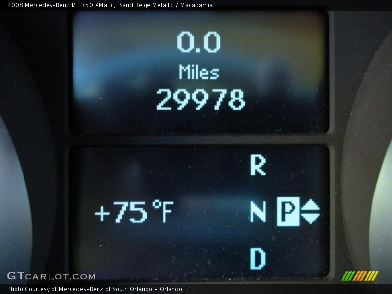 Sand Beige Metallic / Macadamia 2008 Mercedes-Benz ML 350 4Matic