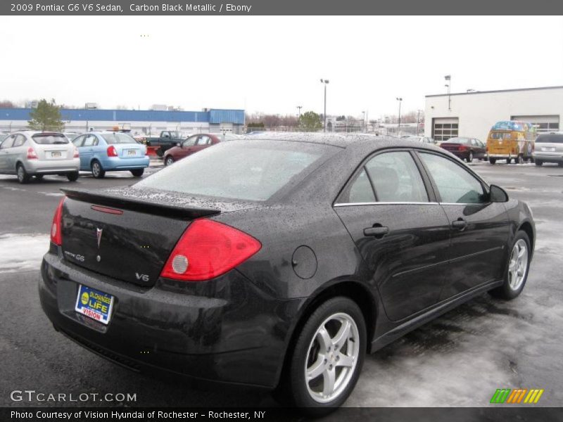 Carbon Black Metallic / Ebony 2009 Pontiac G6 V6 Sedan