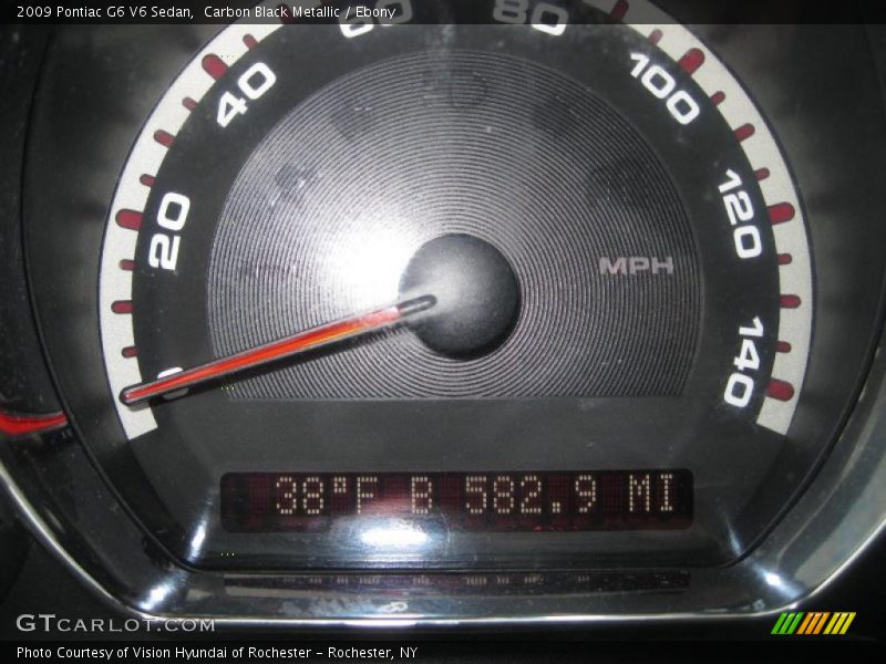 Carbon Black Metallic / Ebony 2009 Pontiac G6 V6 Sedan