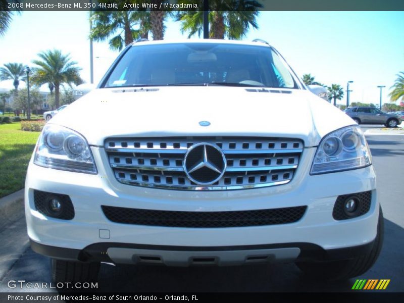 Arctic White / Macadamia 2008 Mercedes-Benz ML 350 4Matic
