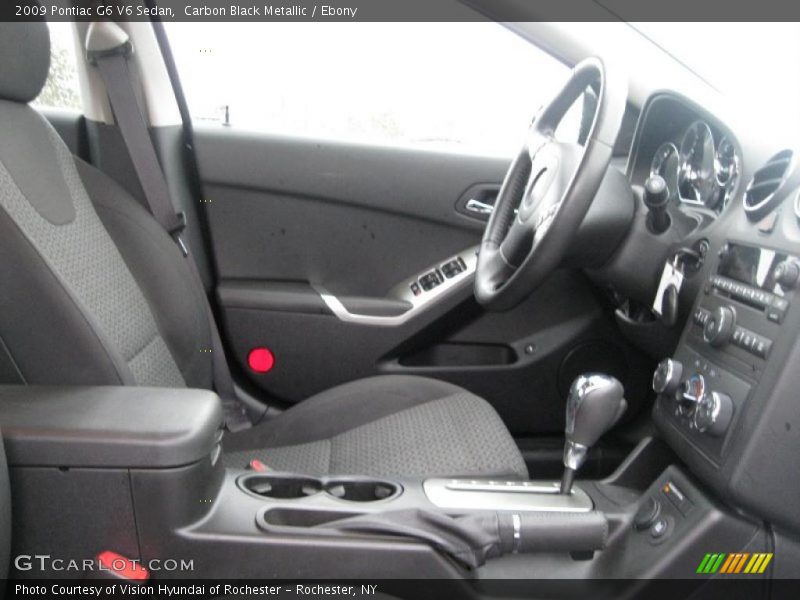 Carbon Black Metallic / Ebony 2009 Pontiac G6 V6 Sedan