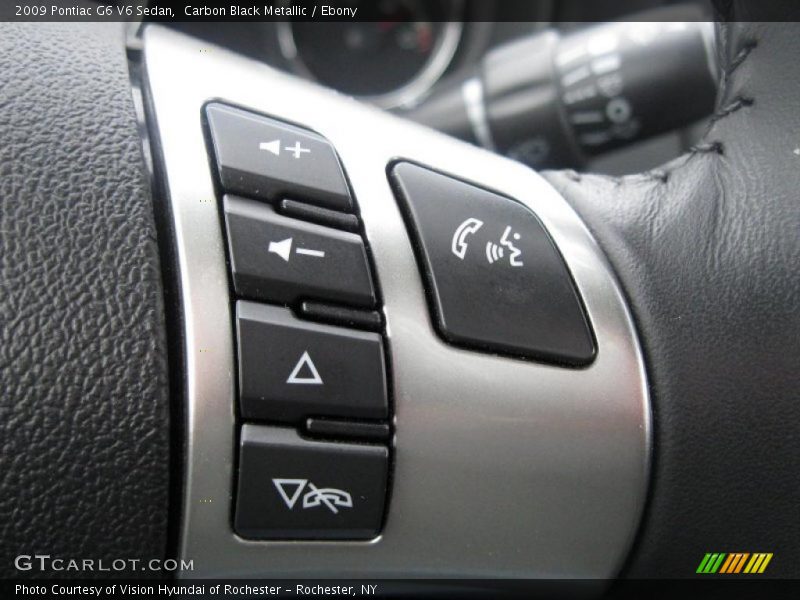 Carbon Black Metallic / Ebony 2009 Pontiac G6 V6 Sedan