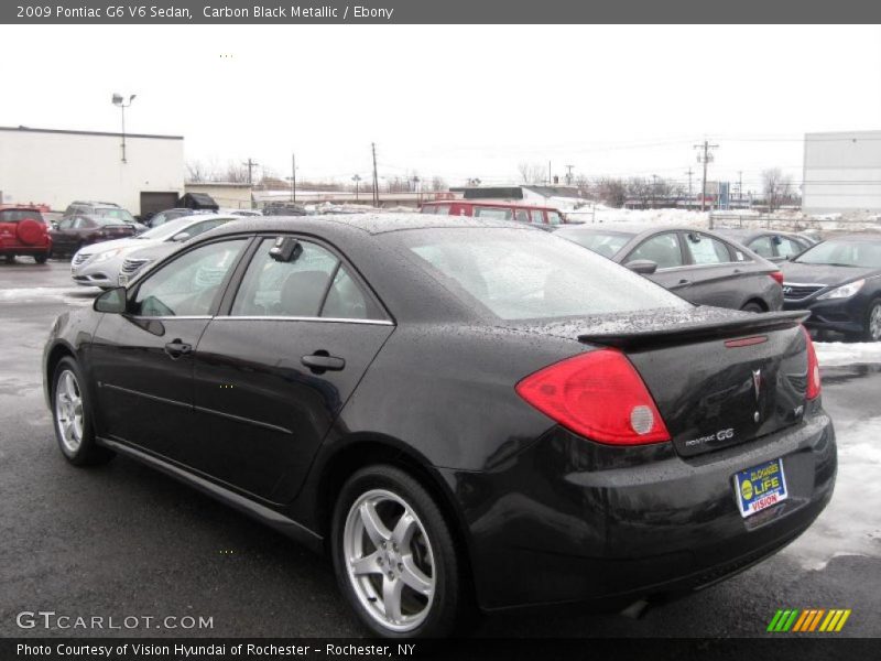 Carbon Black Metallic / Ebony 2009 Pontiac G6 V6 Sedan
