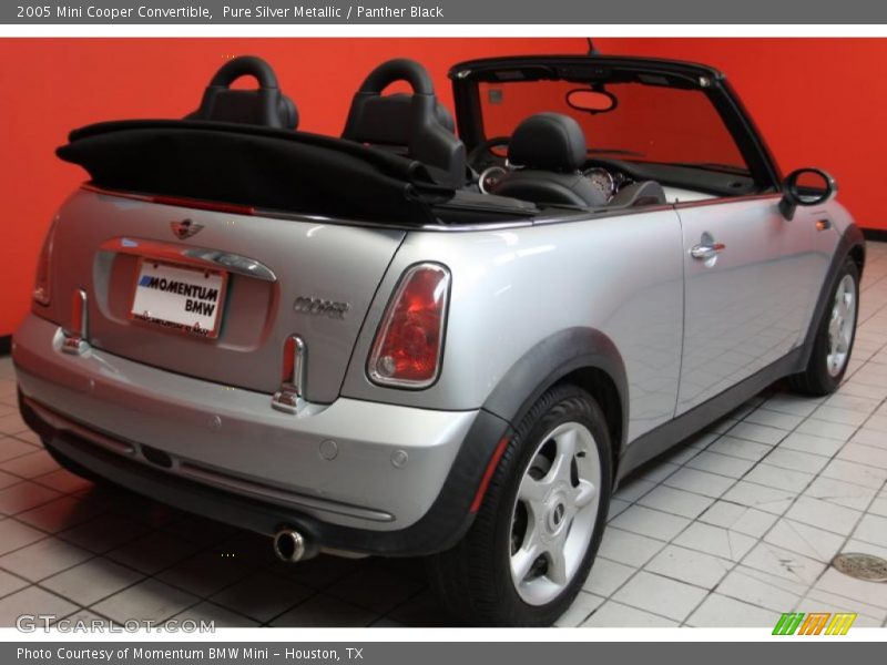Pure Silver Metallic / Panther Black 2005 Mini Cooper Convertible