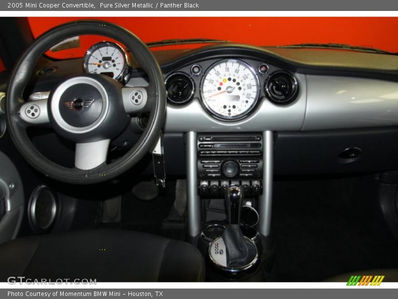 Pure Silver Metallic / Panther Black 2005 Mini Cooper Convertible