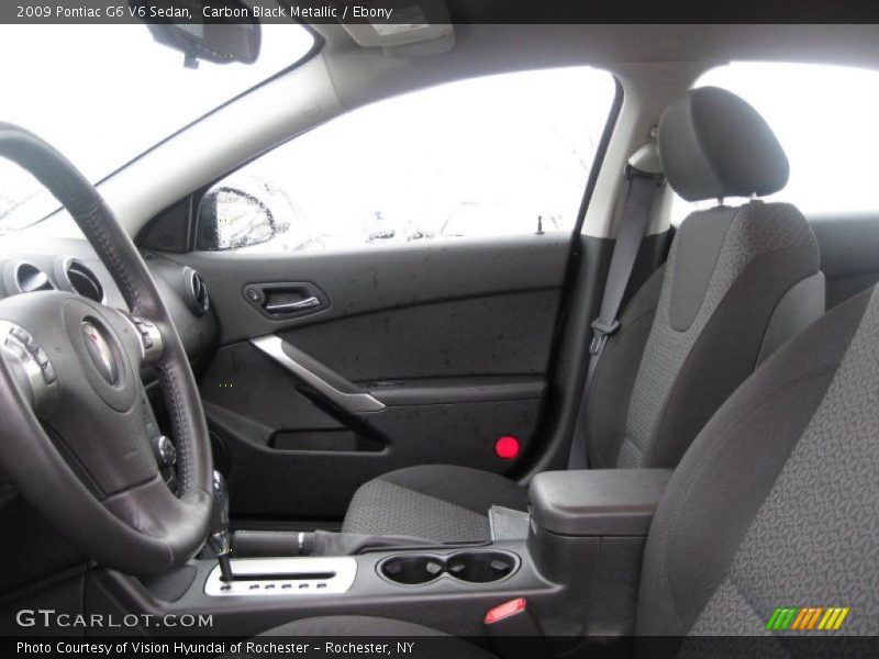Carbon Black Metallic / Ebony 2009 Pontiac G6 V6 Sedan