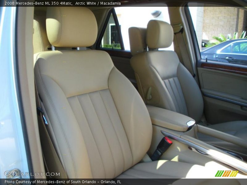 Arctic White / Macadamia 2008 Mercedes-Benz ML 350 4Matic