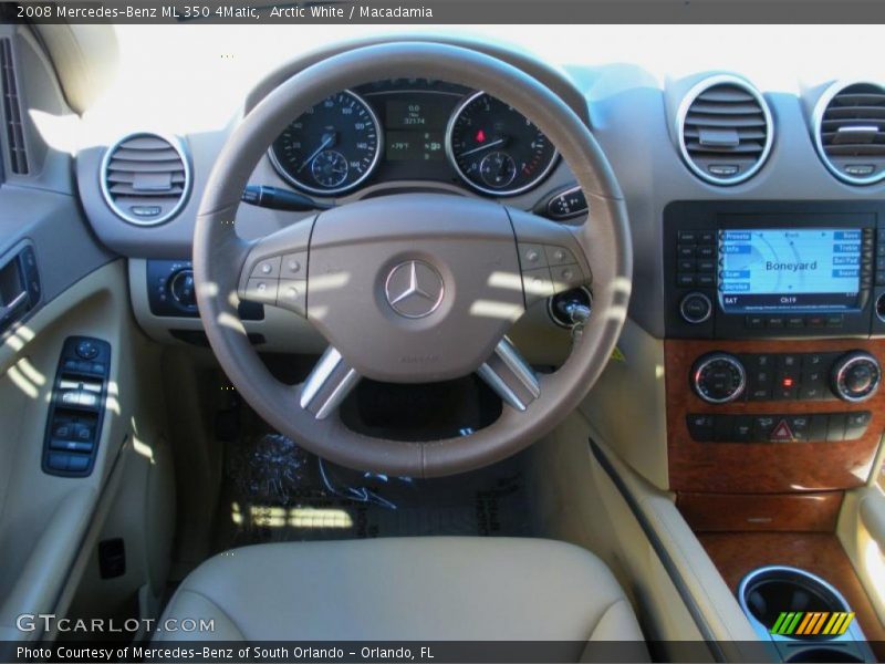 Arctic White / Macadamia 2008 Mercedes-Benz ML 350 4Matic