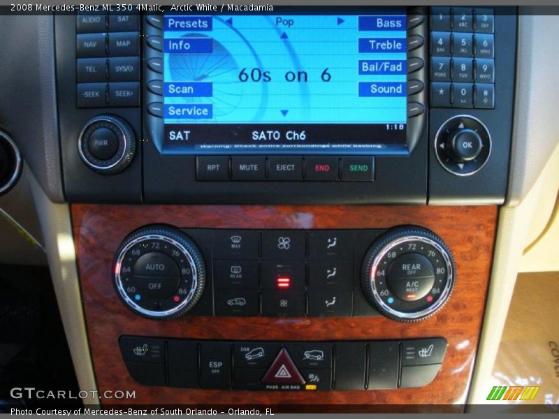Arctic White / Macadamia 2008 Mercedes-Benz ML 350 4Matic