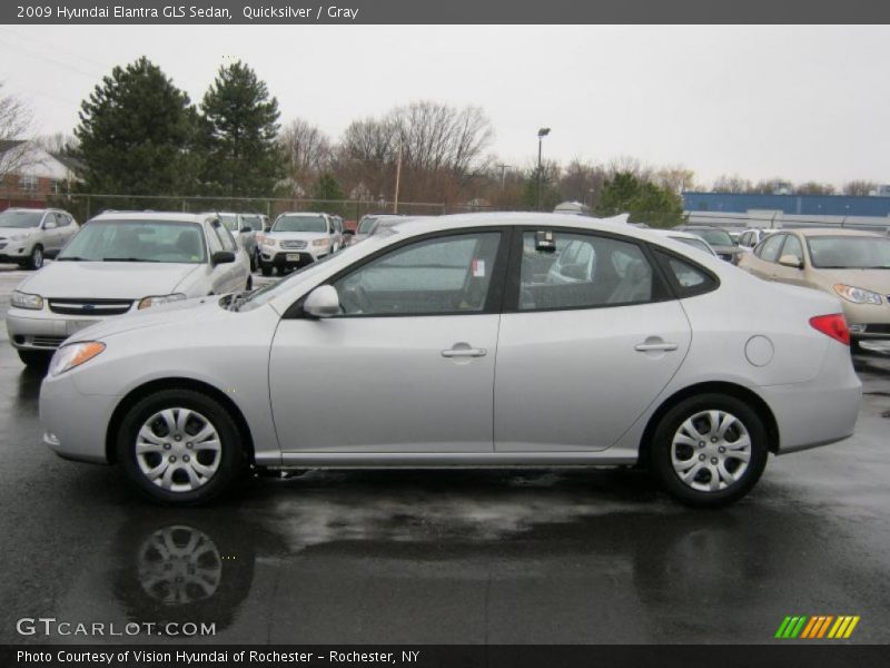 Quicksilver / Gray 2009 Hyundai Elantra GLS Sedan