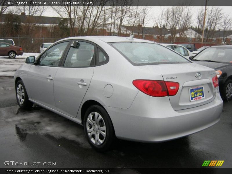 Quicksilver / Gray 2009 Hyundai Elantra GLS Sedan