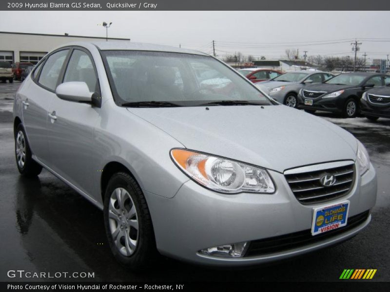 Quicksilver / Gray 2009 Hyundai Elantra GLS Sedan