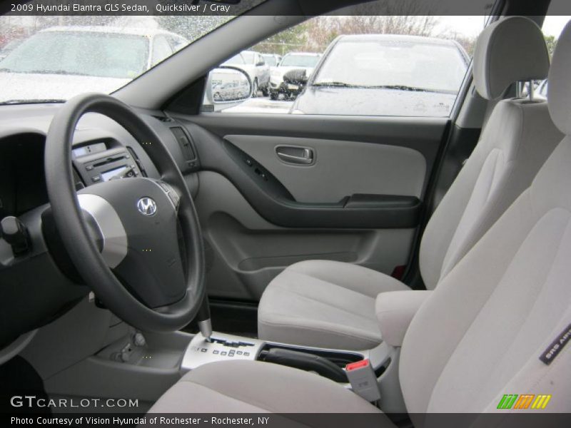 Quicksilver / Gray 2009 Hyundai Elantra GLS Sedan