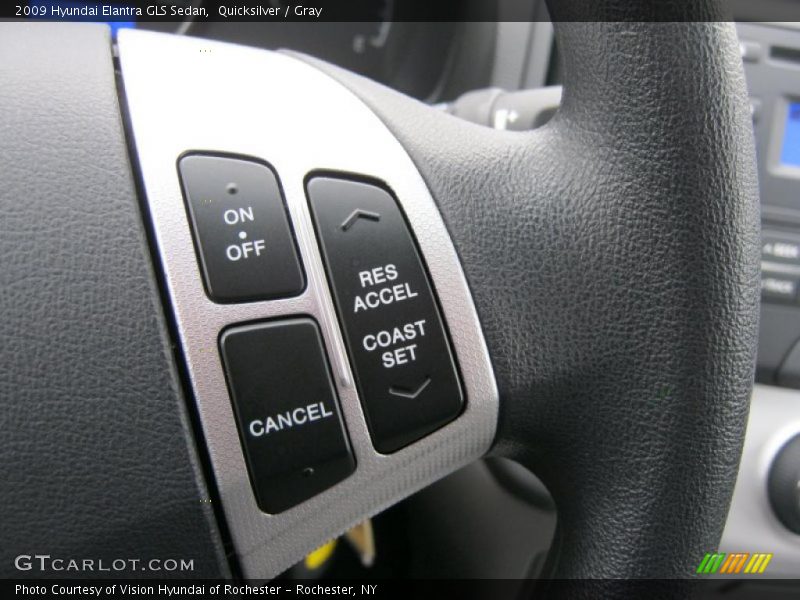 Quicksilver / Gray 2009 Hyundai Elantra GLS Sedan