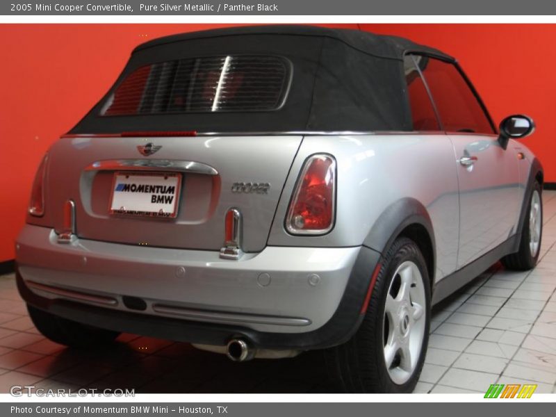 Pure Silver Metallic / Panther Black 2005 Mini Cooper Convertible