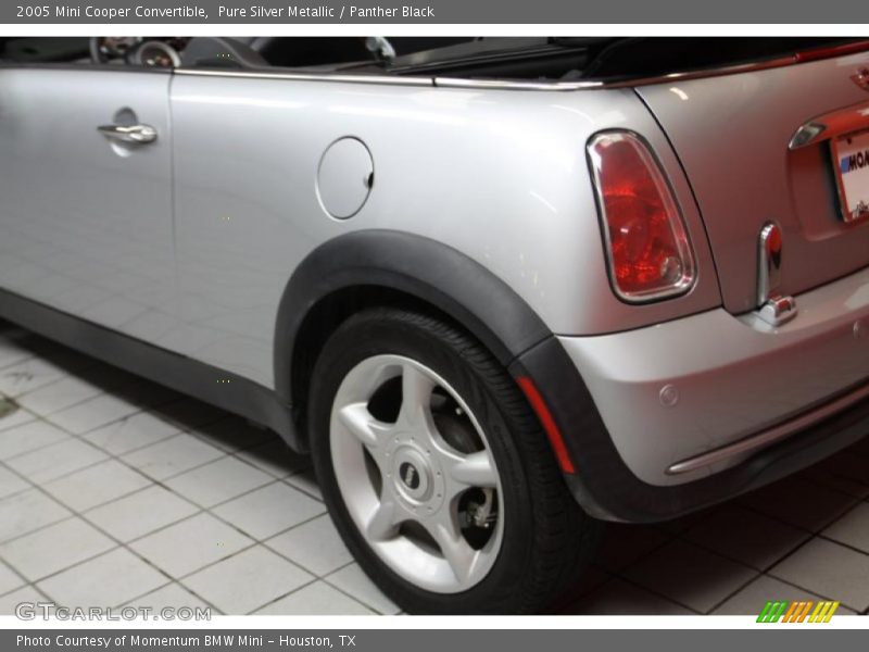 Pure Silver Metallic / Panther Black 2005 Mini Cooper Convertible