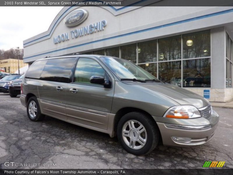 Spruce Green Metallic / Medium Parchment 2003 Ford Windstar SEL